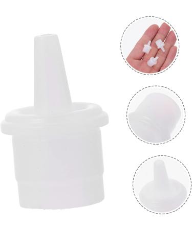 100pcs Eyelash Glue Replacement Heads - Universal White Plastic 2x1.3cm for Perfect Application - Buy Online on GoSupps.com