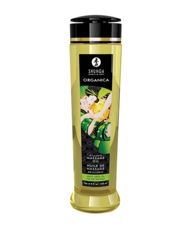 SHUNGA Massage Oil- Exotic Green Tea 240ml - Buy Online on GoSupps.com