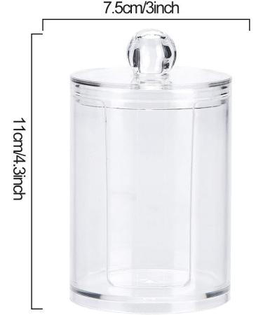 Acrylic Makeup Cotton Pad Swab Holder Storage Organizer Box Organizer for Cosmetics and More - Buy Online on GoSupps.com