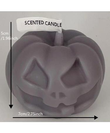 Scary Face Pumpkin Candles - Creative Aromatherapy | Halloween Pumpkin Head Candles (Black Round Eye - Buy Online on GoSupps.com