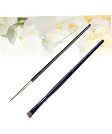 Healeved 2pcs Makeup Brush Eyeshadow Eyeliner Liquid Beauty Brush Pen Eye Makeup Tools Make up Brush Wooden - Buy Online on GoSupps.com