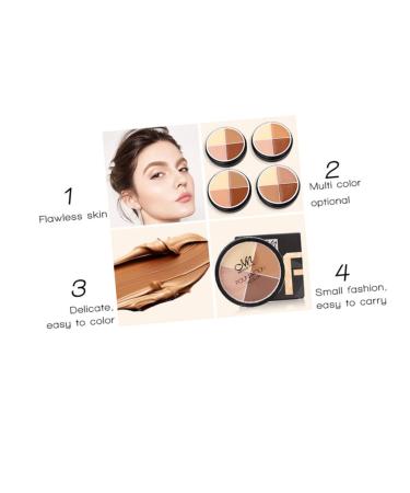 Hemoton 4 Cream Palette Makeup Concealer Kit - Camouflage Concealer for Women | High Coverage Foundation Cream for Flawless Skin - Buy Online on GoSupps.com