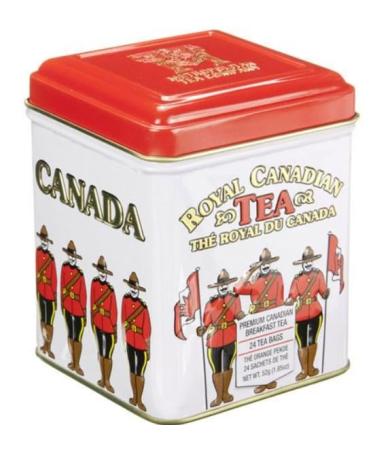 The Metropolitan Tea Company RCMP Canadian Breakfast Tea Tin Box of 24 Tea Bags