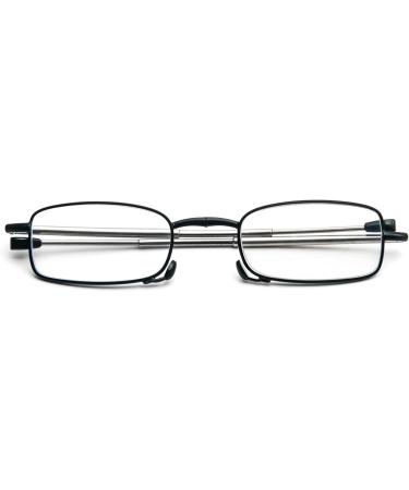 MMOWW Foldable Reading Glasses for Men & Women | Telescopic Mini Anti-Blue Light Glasses (+3.5) - Zipper Keychain - Stylish & Portable - Buy Online on GoSupps.com