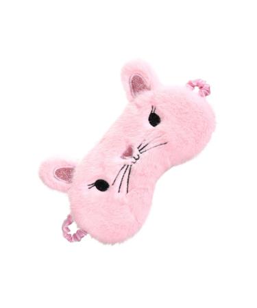 Mobestech Blindfolds for Kids Night Eyeshade Sleep Mask Eye Cover Sleeping Mask Contoured Eye Mask Night Blindfold Winter Child Goggles 1 Count (Pack of 1) Pink