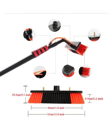 12-36 Foot (Long Reach) Photovoltaic Panels Cleaning Brush & Pole with 20m Hose Water Fed Pole Kit Outdoor Window Glass Cleaning Tool 35cm Brush Head 4M/13FT - Buy Online on GoSupps.com