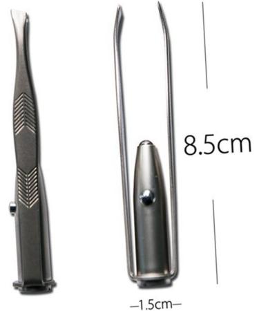 NUSITOU Stainless Steel Tweezers Led Light Eyelash Tweezer Led Eyebrow Tweezer Eyebrow Hair Removal Tweezer Lash Tweezer - Buy Online on GoSupps.com