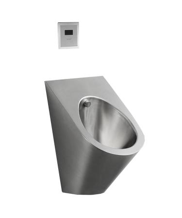 Wall Mounted Smart Men Urinal Integrated Automatic Sensor Urinal Urine Diverter Male Sanitary Ware Public Toilet Urinal Splash- Toilet for Bars/airports StainlessSteel-urinalplussensor urinalplussensor StainlessSteel