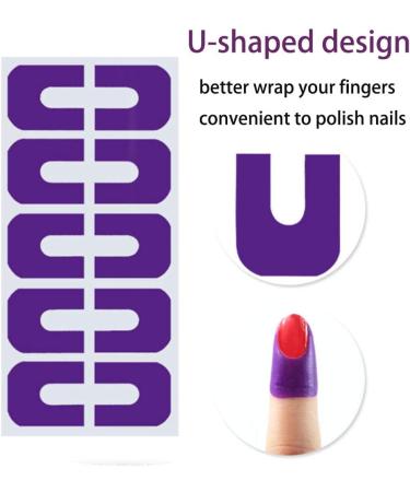 5 Set Nail Protector Peel Off Tape Anti-Spill Nail stickers 5 Colors Nail Painting Guide Manicure Tool for Nail Art - Buy Online on GoSupps.com