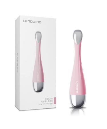 LANDWIND Eye & Face Massage Wand Electric  107  Heat Compress to Enhance Product Absorption & Remove Swelling  Vibration to Relieve Eye Fatigue  Smart Devices Anti Aging/Dark Circles (Pink)