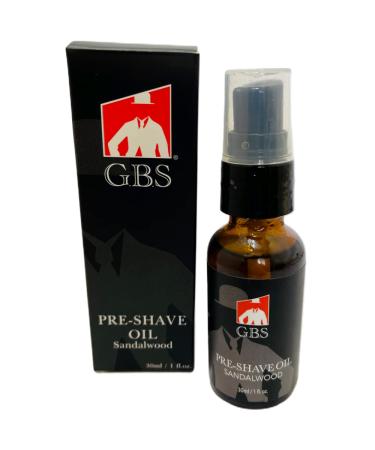 G.B.S Pre-Shave Oil for Sensitive Skin Sandalwood 1-Oz (3)