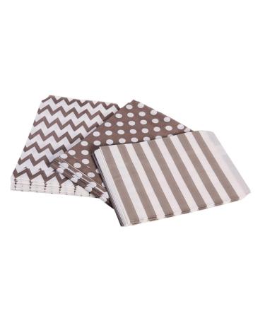 HOMSFOU 24pcs Candy Buffet Bags Groovy Birthday Candy Paper Sacks European and American Goodies Bag Candy Wrapping Giftbag Candy Gift Bags Paper Goodie Bags Graduaci n 2023 Favors Popcorn 1 count (Pack of 1) As Shown