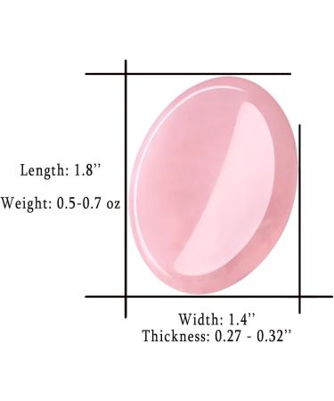 Shop Rose Quartz Thumb Stone - Healing Crystals for Stress Relief & Energy Balancing | International Shipping Available - Buy Online on GoSupps.com