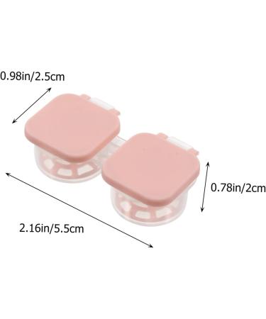 Portable Contact Lens Case | Homsfou Colorful Glasses Storage Box | Travel Lens Container & Automatic Storage | 5.5x2.5x2cm - Buy Online on GoSupps.com