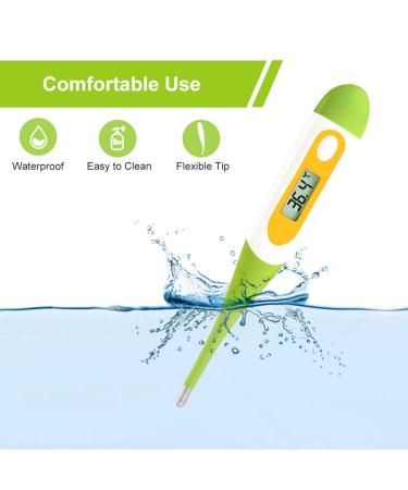 Easy Home Digital Oral Thermometer Rectal or Underarm Body Temperature Measurement for Baby Child and Adult (Green) BT-A21CN 1 Pack Green - Buy Online on GoSupps.com