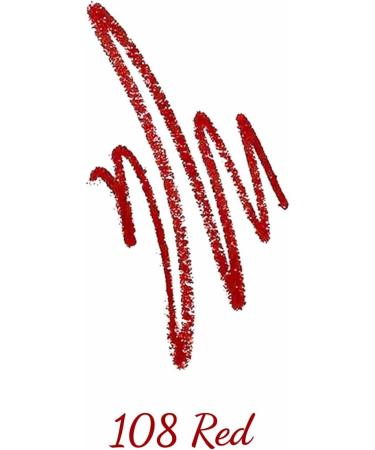 Beauty Forever Twist Up Lip and Eye Pencil Lightweight Matte & Shimmer Finish Long Lasting Waterproof Smudge Proof Suitable for All Lips and Eye Shapes Available in 12 Shades 108 Red - Buy Online on GoSupps.com