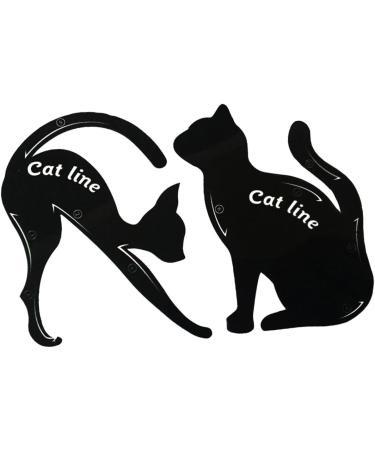 Beavorty 2pcs Shadow Pvc Liner Matte Guide Professional Shape Applicators Eyeshadow Smoky Template Plate Eye - Buy Online on GoSupps.com