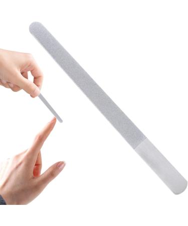 Professional Nail Files Stainless Steel Finger Nail File - Toenail File for Men and Women Manicure Tool for Home Salon or Travel Use Nail Care A-01 long - Buy Online on GoSupps.com