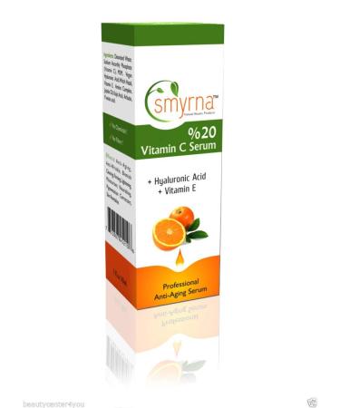 Buy 3-Pack Vitamin C Serum for Face - 20% Pure Vitamin C Organic Vegan Hyaluronic Acid Anti-Aging & Sun Spot Reduction - 1 Fl Oz - Smyrna - Buy Online on GoSupps.com