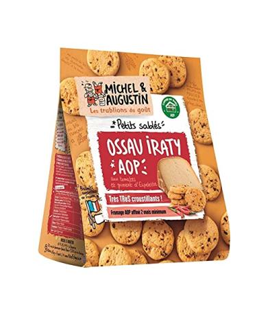 Michel et Augustin MICHEL ET AUGUSTIN - Sheep's Milk Cheese and Tomato & Chili Appetizer Shortbread 100g - Pack of 4 - Free Delivery