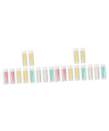 Healeved tweezers 20 STK contact lens suction tap Tools For contact lenses Practical contact lens applicator lens contact lens sucking sticks pebble gel fixed plastic mirror 3.4x0.7cmx2pcs in color sorted