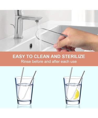 Acwoo Stainless Steel Tongue Cleaner Set - 2 Pieces for Effective Oral Care | Bad Breath Solution | Durable Tongue Scrapers for Adults - Buy Online on GoSupps.com