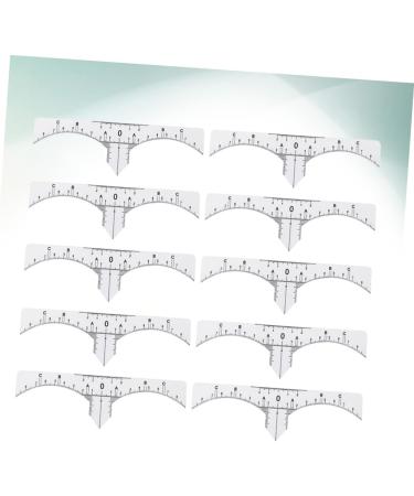 NOLITOY 30 Pcs Microblading Ruler Sticker Scale Ruler Eyebrow Guide Measure Tool Design Ruler Make up - Buy Online on GoSupps.com