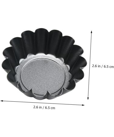 OUNONA 6pcs Cake Mold Wrought Iron Pastry Small Cake 6.5x6.5x2.2cm Black - Buy Online on GoSupps.com