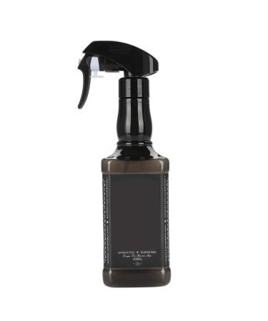 Hairdressing Spray Bottlle 500ml Plastic Hairdressing Spray Bottle Salon Barber Hair Tools Water Sprayer(Black)