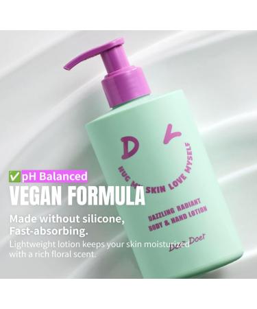  Dear Doer Dazzling Body Scrub in Tube - Radiant & Gentle Exfoliator with Grape Seed 3.38 fl oz/Dazzling Radiant Body & Hand Lotion | Vegan | 10.14 fl.oz - pH-Balanced Non-Sticky Vitamin Lotion - Buy Online on GoSupps.com