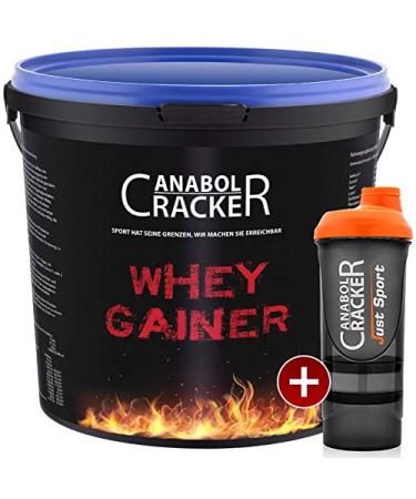 Whey Gainer Protein 100% pure hardgainer 3000g bucket strawberry protein powder + shaker