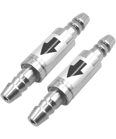 Greluma 2 STK Stainless Steel Anti-Backflow Valves for 4mm CO2 Line - Aquarium Diffuser & Controller - Buy Online on GoSupps.com