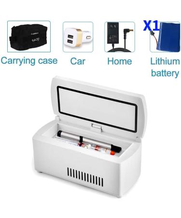 RZM Mini Fridge Insulin Cooler Travel Case 2-8 Degree Portable Insulin Medical Refrigerator for Car/Travel/Home - Refrigeration Space: 175 60 26mm - Buy Online on GoSupps.com