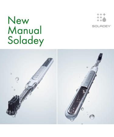 Buy Soladey 5 Ionic Toothbrush - White | Large Solar Cells & TiO2 | Brush Without Toothpaste | International Shipping Available - Buy Online on GoSupps.com