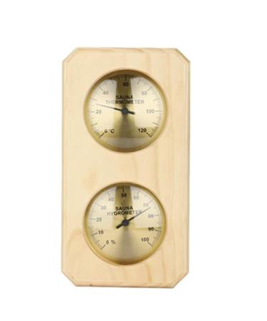 Tlily sauna thermometer 2-in-1 hygrothermograph for sauna wood thermometer and hygrometer Celsius for the interior for hotel or sauna easy to use