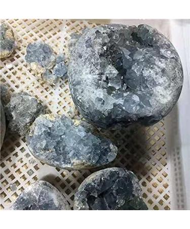 1pc Natural Quartz Crystal Blue Celestite Cluster geodes for Home Decoration 500-600g - Buy Online on GoSupps.com