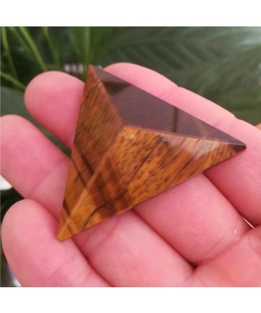 Natural Crystal Pyramid Quartz Tiger Eye Pyramid Reiki Minerals Quartz Crystal Stone Gems Stone Mineral Specimen - Buy Online on GoSupps.com