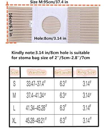Ostomy Belt Colostomy Hernia Support XL 45.28''-49.21'' | Stoma Truss Binder with Compression | Pack of 1 - Buy Online on GoSupps.com
