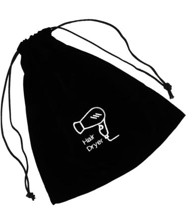 Healeved 5pcs Flannel Hair Dryer Hair Dryer for Traveling Travel Drawstring Hair Dryer Organizer Hair Dryer Travel Pouch Travel Makeup Blow Dryer Makeup Brush 26.00X23.00X0.50CMx5pcs Blackx5pcs - Buy Online on GoSupps.com