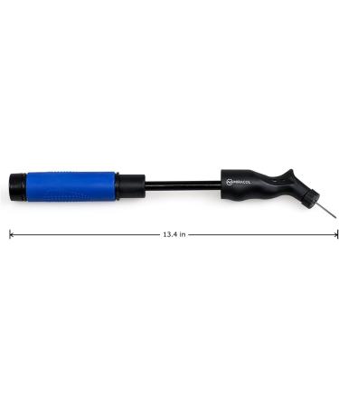 MIRACOL Dual Action Ball Pump with 5 Replacement Needles - Sturdy & Portable Air Pump for Basketball, Soccer, Volleyball, Rugby & More - Buy Online on GoSupps.com