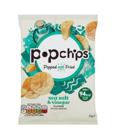 Popchips Crisps 24x23g (Sea Salt & Vinegar)