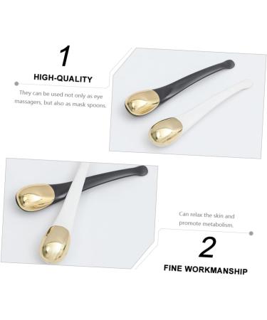 FRCOLOR 2 Pi ces De Massage Spatule Applicatrice De Cr me Cryo B tons Cuill re Outils De Soins De La Peau Lotion Pour Le Corps Applicateur Vraiment M tal Les Yeux Cosm tique - Buy Online on GoSupps.com