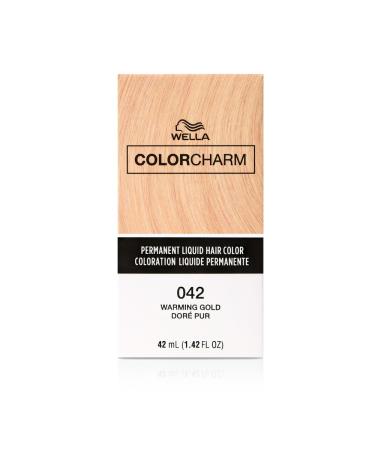 COLORCHARM Permanent Liquid Hair Color for Gray Coverage| 42 Gold | 1.4 Fl Oz