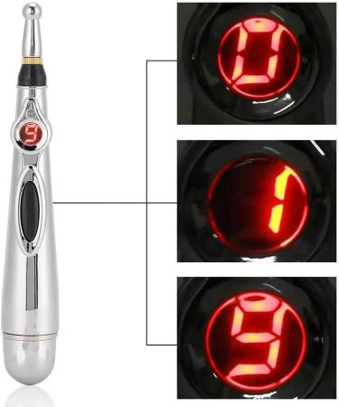 Agate Electronic Acupuncture Pen | Body Massage Device for Pain Relief | Meridian Energy Pen with 2 Massage Heads - Buy Online on GoSupps.com