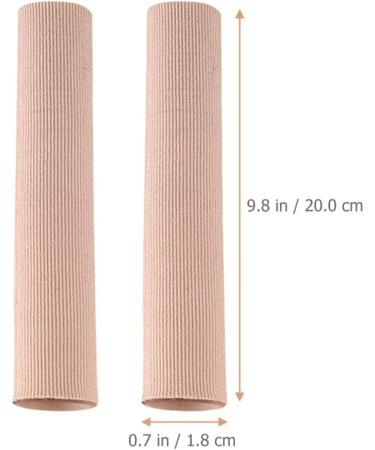 COHEALI Silicone Gel Toe Spacers and Protectors - 2Pcs Beige Finger Sleeves for Toe Blister Relief - Elastic Bandage for Anti-Wear Protection - 20X1.8CM - Buy Online on GoSupps.com