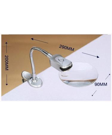 Glass with Light Desktop Clip with LED Light Magnifier 20X Reading Watch Repair Engraving Hose Expansion Mirror 2X 4X 25x Lightweight Handheld Glass Made in China - Buy Online on GoSupps.com