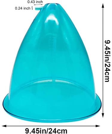 210ml Vacuum Cups for Butt Lifting - XXXL Vacuum Therapy Suction Cups with Y-Hose - Buy Online on GoSupps.com
