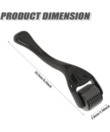 Derma Roller Beard Growth Microneedles Roller Microneedling Roller for Stimulate Hair Growth Thicker Beard Facial Skin Care Cosmetic Beauty for Men & Women (0.5mm Black) - Buy Online on GoSupps.com