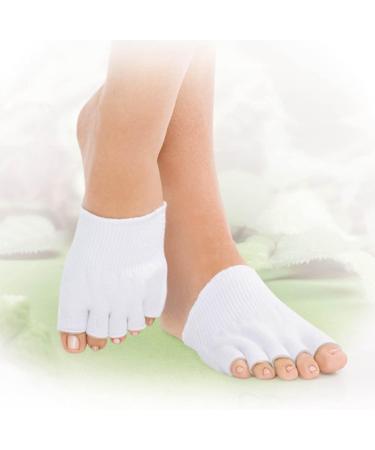 Qukaim Gel Toe Socks Gel Toe Socks Open Forefoot Moisturizing Socks for Dry Skin Repair Gel Forefoot Socks - Buy Online on GoSupps.com