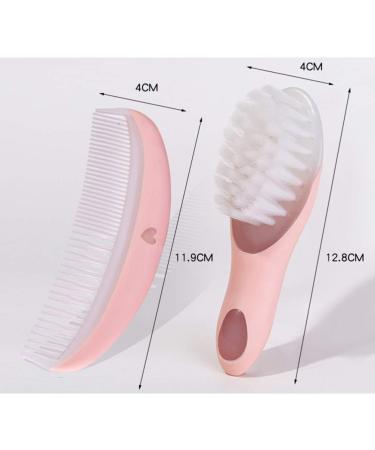 SUPVOX Baby Hair Brush and Comb Set | Scalp Grooming Massager for Newborns Infants - Pink - Buy Online on GoSupps.com